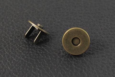 10 Magnetverschlüsse 14 mm Altmessing 266